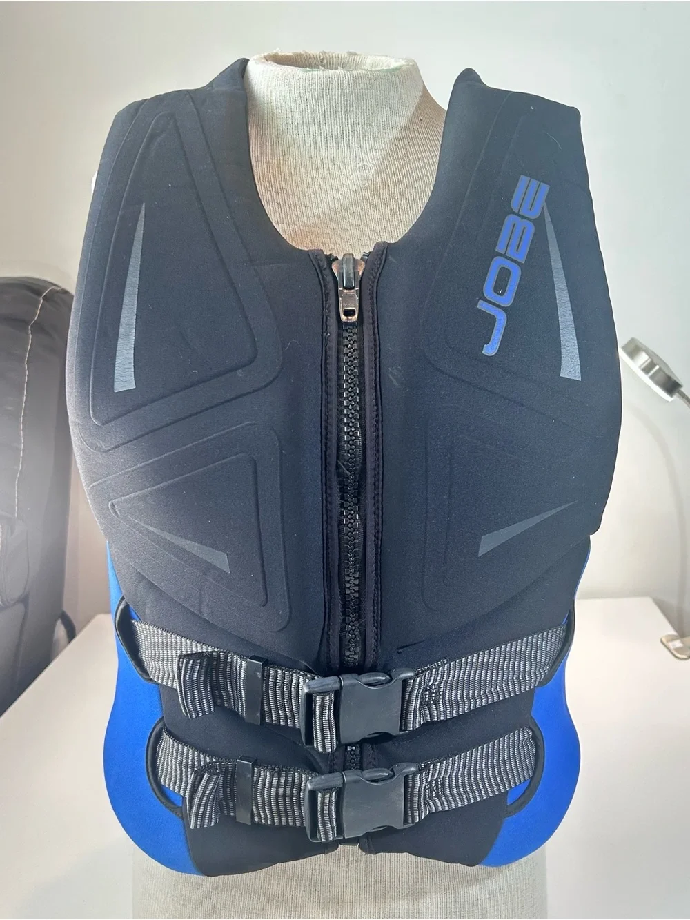 Men’s Black and Blue Neoprene Swim Hybrid Vest